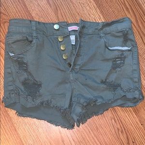 Army Green Charlotte Russe Shorts